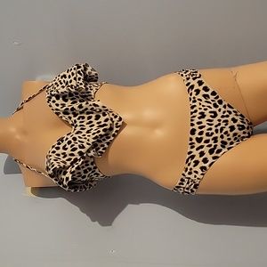 💙VS PINK LEOPARD BIKINI SET